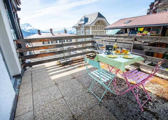 Lägenhet Cosy Et Calme Au Coeur De Leysin